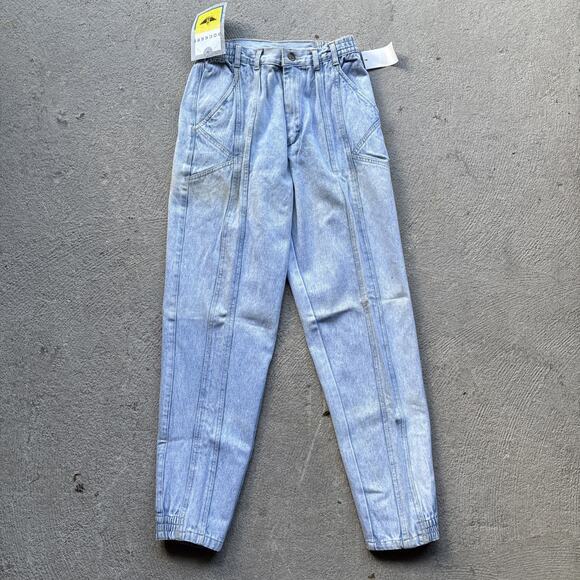 Deadstock 90s Dockers Jeans 28x30 Pleated Denim Levi’s Baggy Acid Wash Vintage - Picture 2 of 14